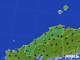 島根県のアメダス実況(日照時間)(2022年04月18日)