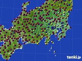 関東・甲信地方のアメダス実況(日照時間)(2022年04月19日)