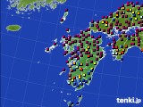 2022年04月19日の九州地方のアメダス(日照時間)