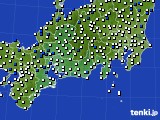 東海地方のアメダス実況(風向・風速)(2022年04月19日)
