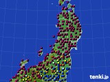 東北地方のアメダス実況(日照時間)(2022年04月20日)