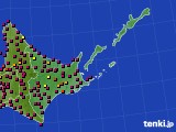 道東のアメダス実況(日照時間)(2022年04月20日)