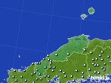 島根県のアメダス実況(降水量)(2022年04月21日)