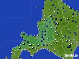 2022年04月21日の道央のアメダス(風向・風速)