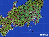 関東・甲信地方のアメダス実況(日照時間)(2022年04月22日)