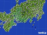 2022年04月22日の東海地方のアメダス(風向・風速)