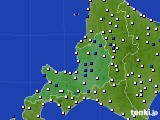 道央のアメダス実況(風向・風速)(2022年04月22日)