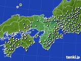 近畿地方のアメダス実況(降水量)(2022年04月24日)