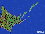 道東のアメダス実況(日照時間)(2022年04月24日)