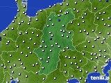2022年04月24日の長野県のアメダス(風向・風速)