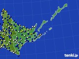 道東のアメダス実況(風向・風速)(2022年04月24日)