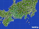 2022年04月25日の東海地方のアメダス(風向・風速)