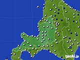 道央のアメダス実況(風向・風速)(2022年04月25日)