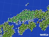 中国地方のアメダス実況(風向・風速)(2022年04月26日)