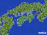 四国地方のアメダス実況(風向・風速)(2022年04月26日)