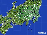 関東・甲信地方のアメダス実況(風向・風速)(2022年04月27日)