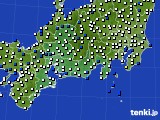 2022年04月27日の東海地方のアメダス(風向・風速)