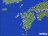 2022年04月27日の九州地方のアメダス(風向・風速)