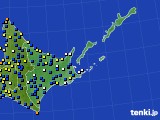 道東のアメダス実況(風向・風速)(2022年04月27日)
