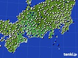 2022年04月28日の東海地方のアメダス(風向・風速)