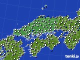 中国地方のアメダス実況(風向・風速)(2022年04月28日)
