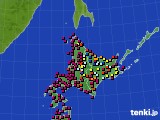 北海道地方のアメダス実況(日照時間)(2022年04月30日)