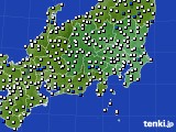 2022年05月03日の関東・甲信地方のアメダス(風向・風速)