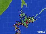 2022年05月04日の北海道地方のアメダス(日照時間)