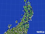 2022年05月04日の東北地方のアメダス(風向・風速)