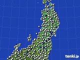 2022年05月05日の東北地方のアメダス(風向・風速)