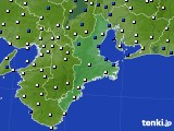 2022年05月08日の三重県のアメダス(風向・風速)