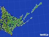 2022年05月09日の道東のアメダス(風向・風速)