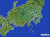 2022年05月12日の関東・甲信地方のアメダス(風向・風速)