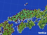 中国地方のアメダス実況(日照時間)(2022年05月17日)