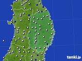 岩手県のアメダス実況(風向・風速)(2022年05月18日)