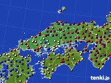 中国地方のアメダス実況(日照時間)(2022年05月19日)