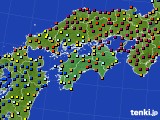四国地方のアメダス実況(日照時間)(2022年05月19日)