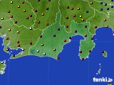 静岡県のアメダス実況(日照時間)(2022年05月19日)