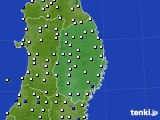 岩手県のアメダス実況(風向・風速)(2022年05月19日)