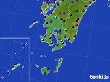 鹿児島県のアメダス実況(日照時間)(2022年05月24日)