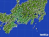 東海地方のアメダス実況(風向・風速)(2022年05月24日)