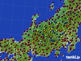 北陸地方のアメダス実況(日照時間)(2022年05月25日)
