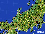 北陸地方のアメダス実況(気温)(2022年05月25日)