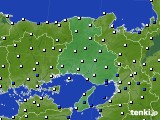 2022年05月25日の兵庫県のアメダス(風向・風速)