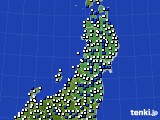 2022年05月30日の東北地方のアメダス(風向・風速)