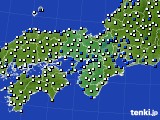 2022年06月07日の近畿地方のアメダス(風向・風速)