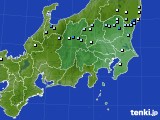 関東・甲信地方のアメダス実況(降水量)(2022年06月10日)