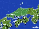 2022年06月11日の中国地方のアメダス(降水量)