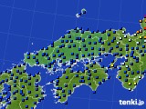 2022年06月13日の中国地方のアメダス(日照時間)