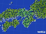 2022年06月14日の近畿地方のアメダス(日照時間)